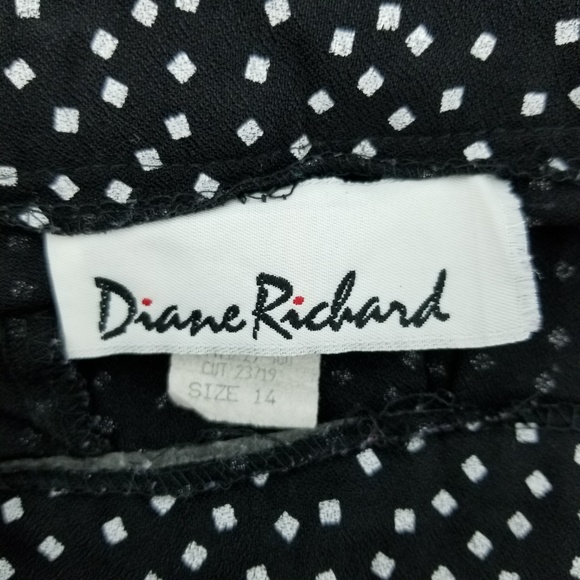 80s Vintage Diane Richard Acetate Rayon Skirt w/Pockets 14 - Picture 6 of 8